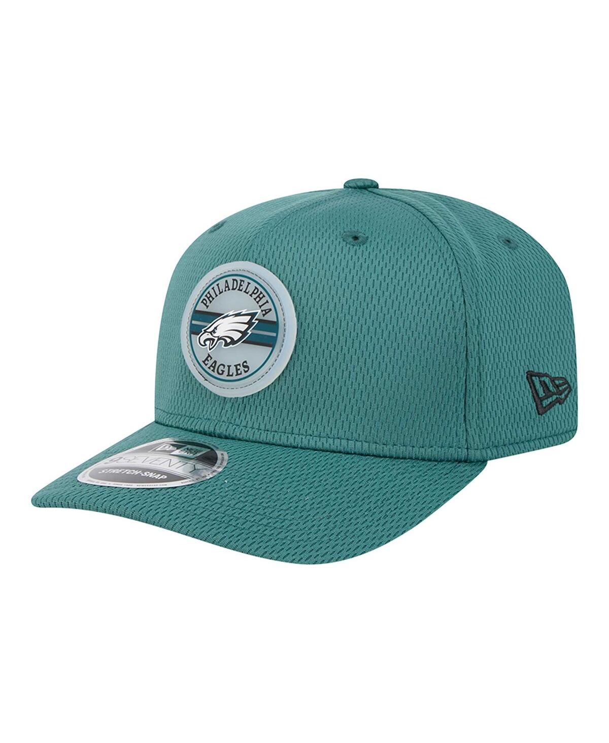NEW ERA MEN'S MIDNIGHT GREEN PHILADELPHIA EAGLES ADVENTURE PATCHED 9SEVENTY STRETCH-SNAP ADJUSTABLE HAT 