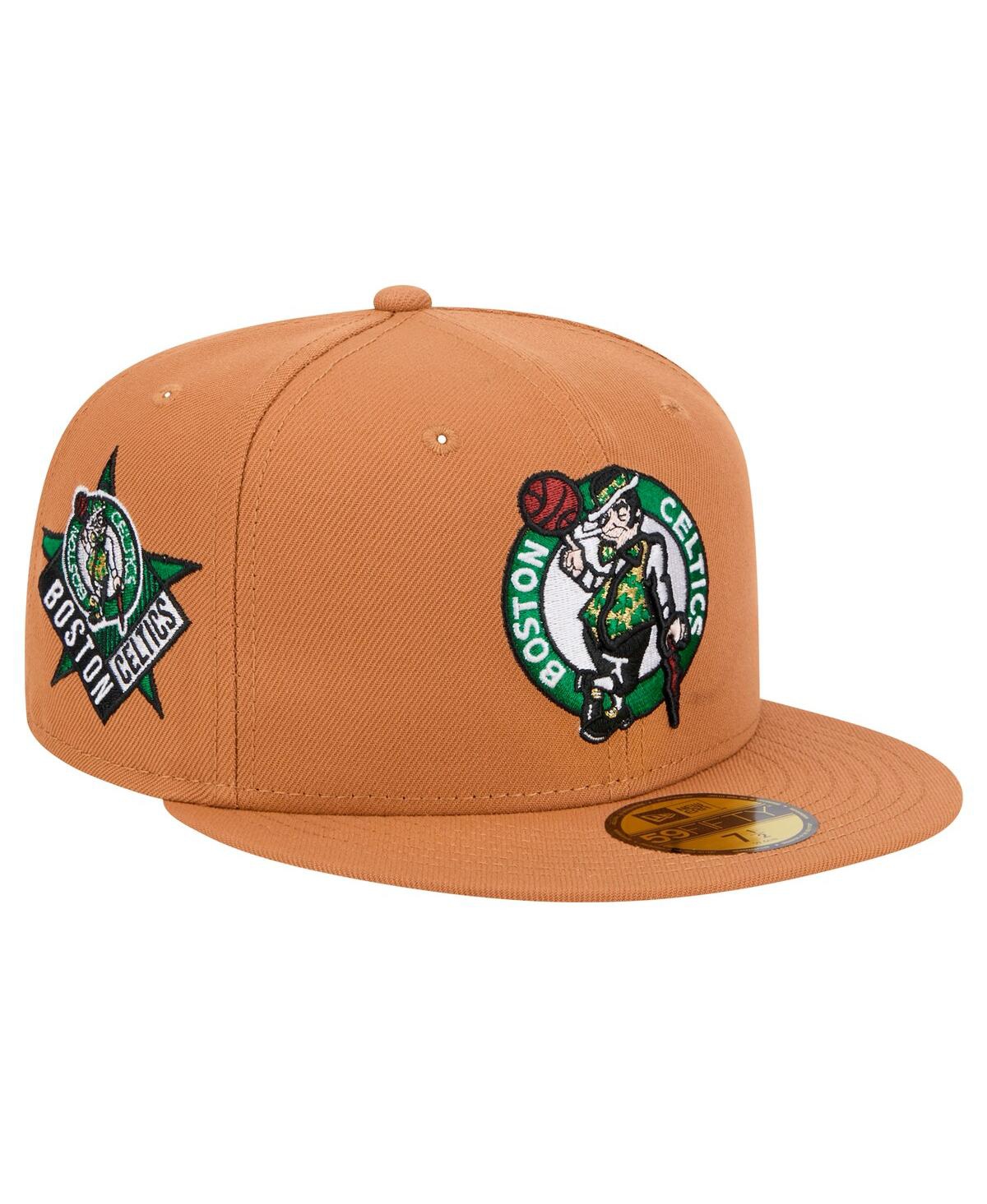 New Era Men's Tan Boston Celtics Color Pack 59FIFTY Fitted Hat - Tan