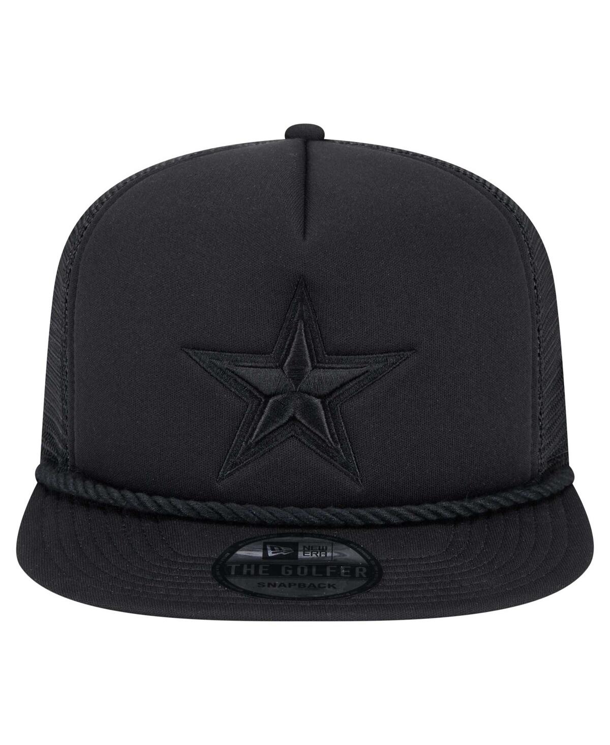 New Era Men's Black Dallas Cowboys Active Tone Golfer Snapback Hat In Black