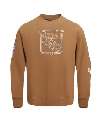 Men's Brown New York Rangers Paint the City Pullover Sweatshirt