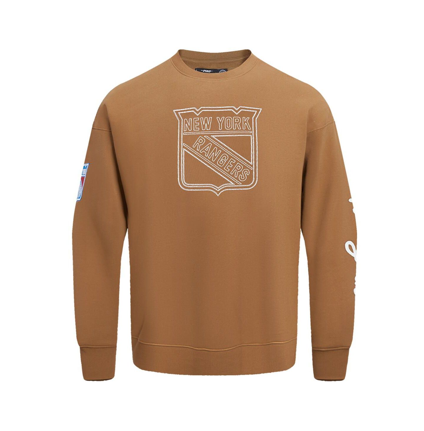 Мужская толстовка Pro Standard Brown New York Rangers Paint the City Pullover — фото 4