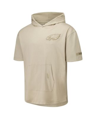 Men's Tan Philadelphia Eagles Neutrals Capsule Short Sleeve Pullover Hoodie