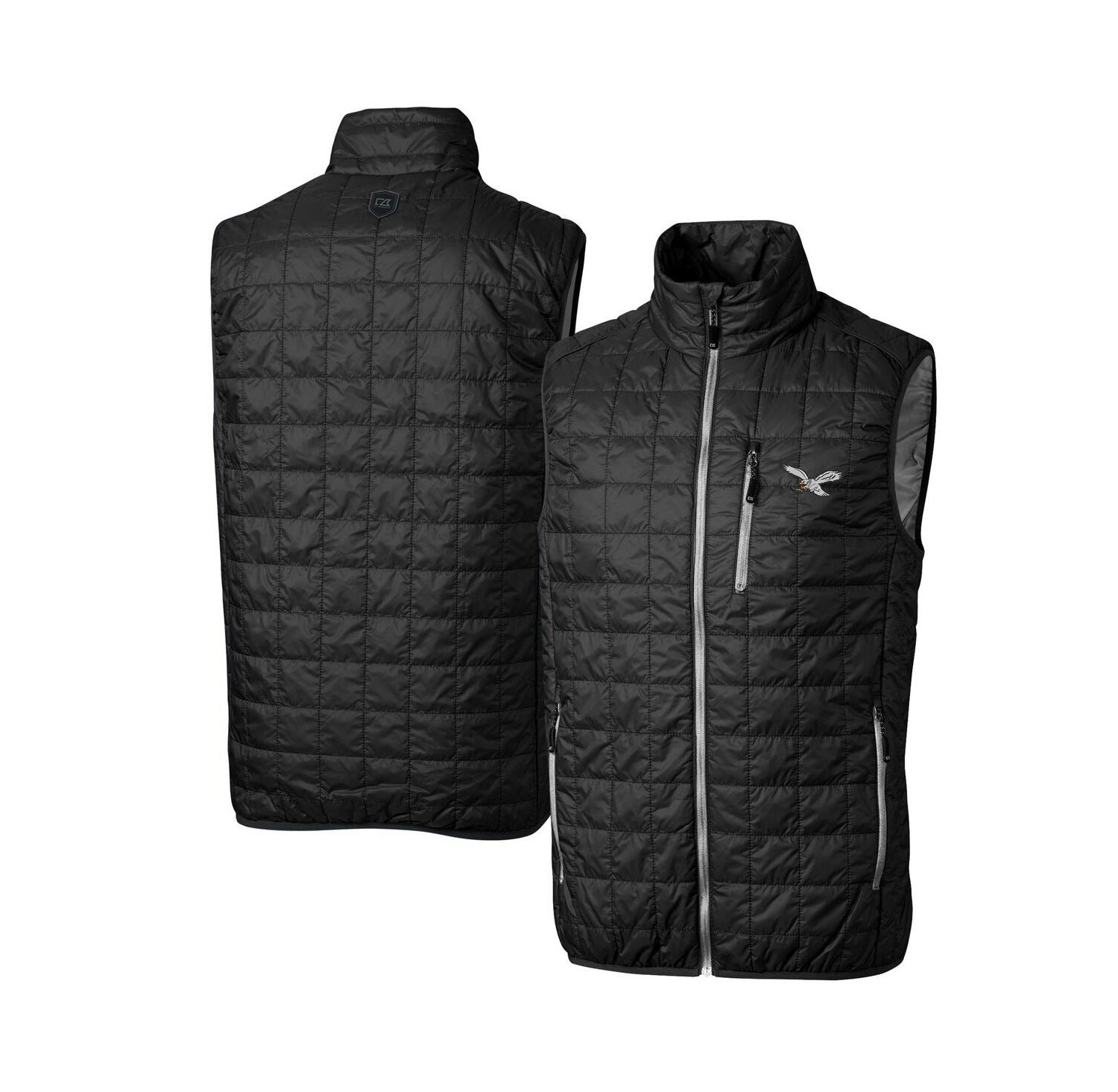 Men's Black Philadelphia Eagles Rainier PrimaLoft Eco Full-Zip Puffer Vest