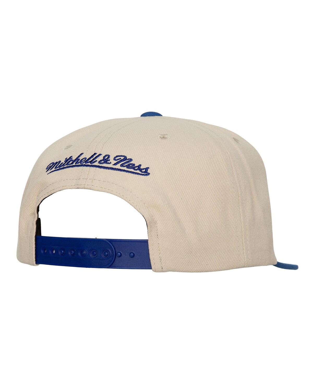 Mitchell & Ness Men's Cream North Carolina A&t Aggies Chainstitch Hook Logo Snapback Hat In Cream