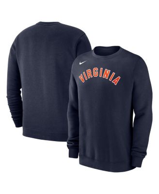 Nike - Men's  Navy Virginia Cavaliers Arched Logo Club Fleece Pullover Sweatshirt