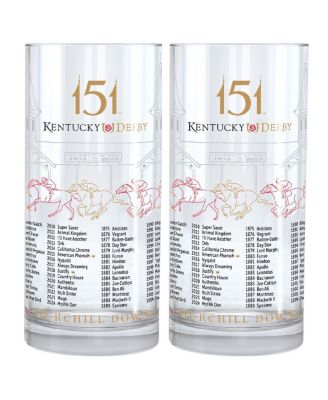 West Coast Novelty - Kentucky Derby 151 12 oz. Mint Julep Glasses Two Pack