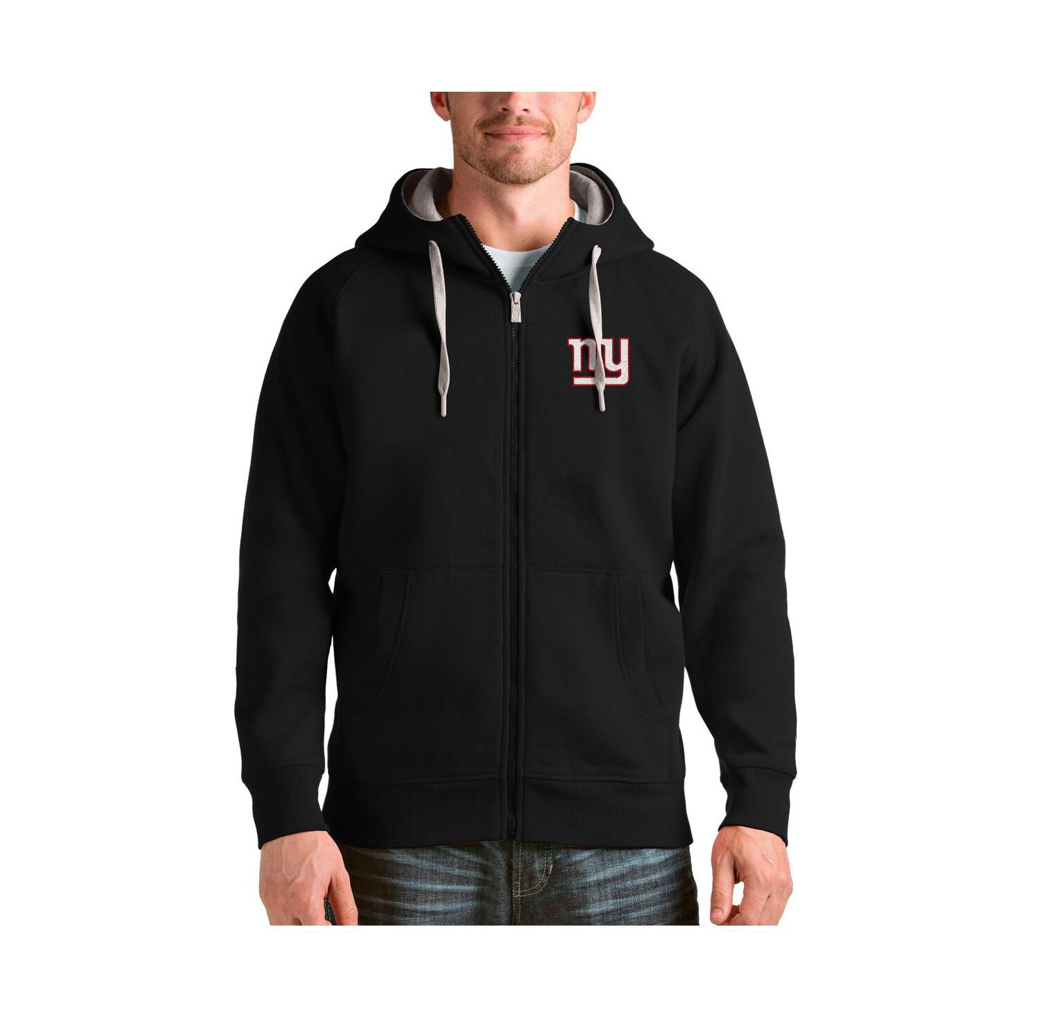 Men's Black New York Giants Victory Full-Zip Hoodie