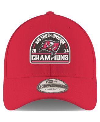 Men's Red Tampa Bay Buccaneers 2024 NFC South Division Champions 9FORTY Adjustable Hat