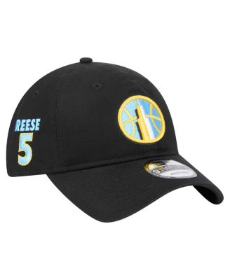 Men's Angel Reese Black Chicago Sky Name Number Sidepatch 9TWENTY Adjustable Hat