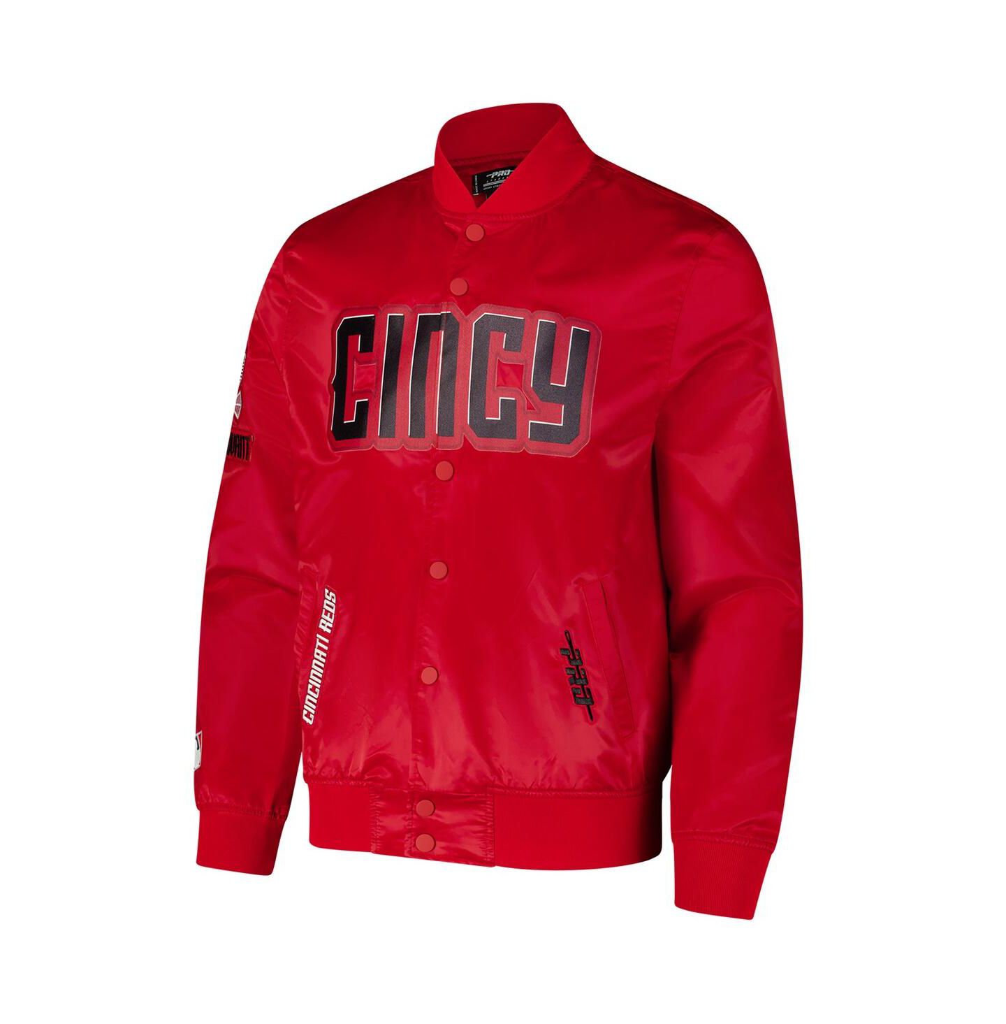 Мужская куртка Pro Standard Red Cincinnati Reds City Connect Satin Full-Snap — фото 3
