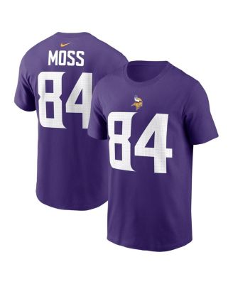 Nike - Men's Randy Moss Purple Minnesota Vikings Retired Player Name Number T-Shirt