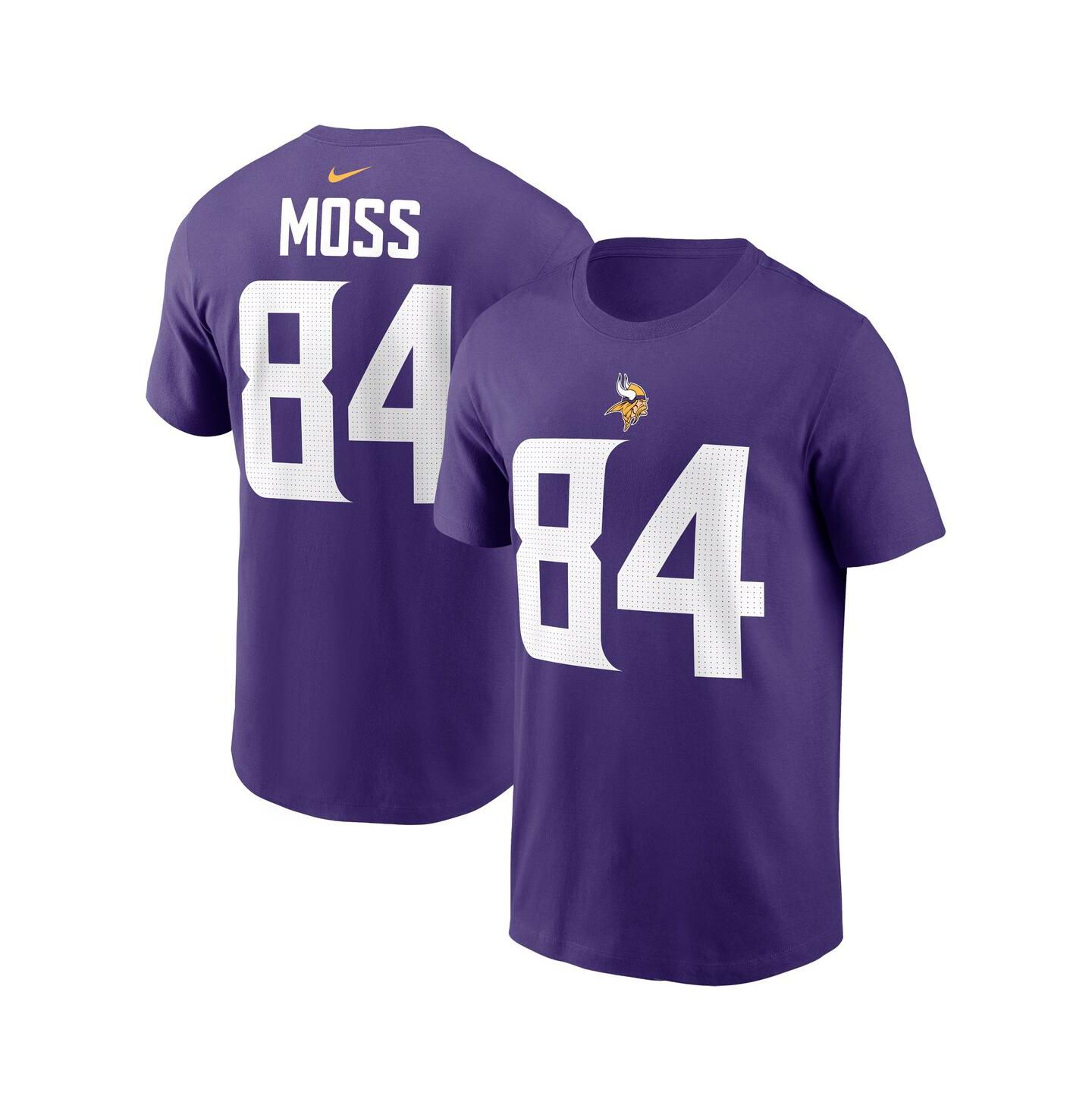 Мужская футболка Nike Randy Moss Purple Minnesota Vikings Retired Player Name & Number — фото 1
