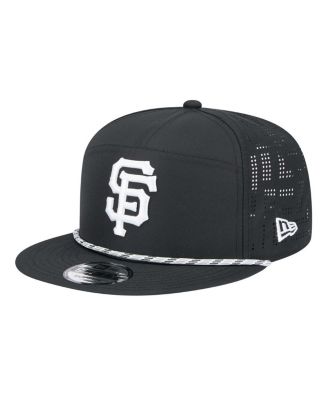 New Era - Men's Black San Francisco Giants Laser Cut 9FIFTY Snapback Hat
