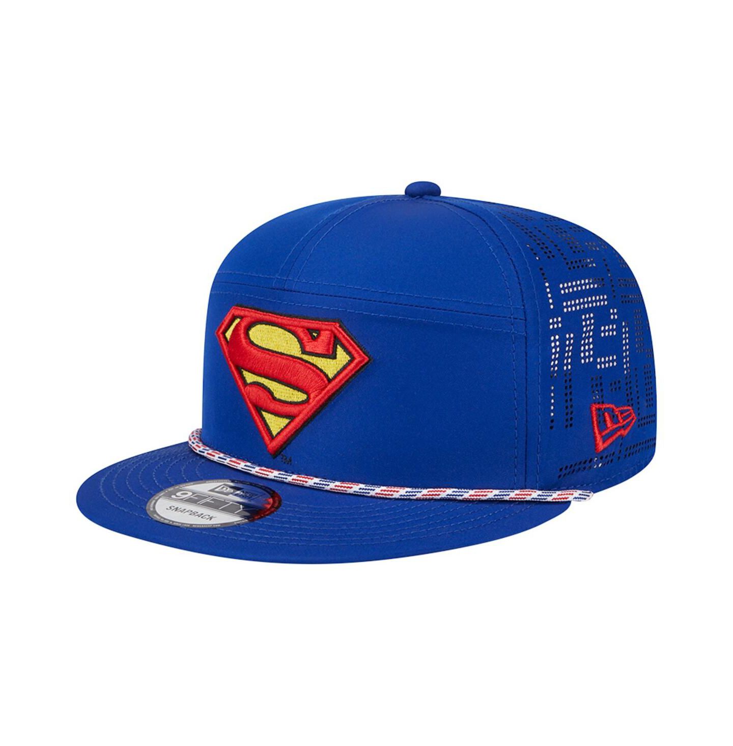 Мужская кепка New Era Blue Superman 9FIFTY Adjustable Hat — фото 1