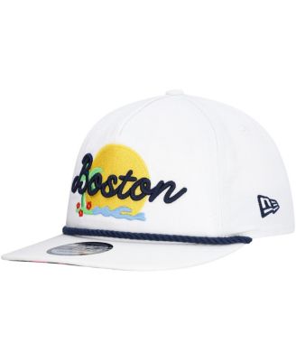 Men's White Boston Red Sox Paradise Golfer Adjustable Hat