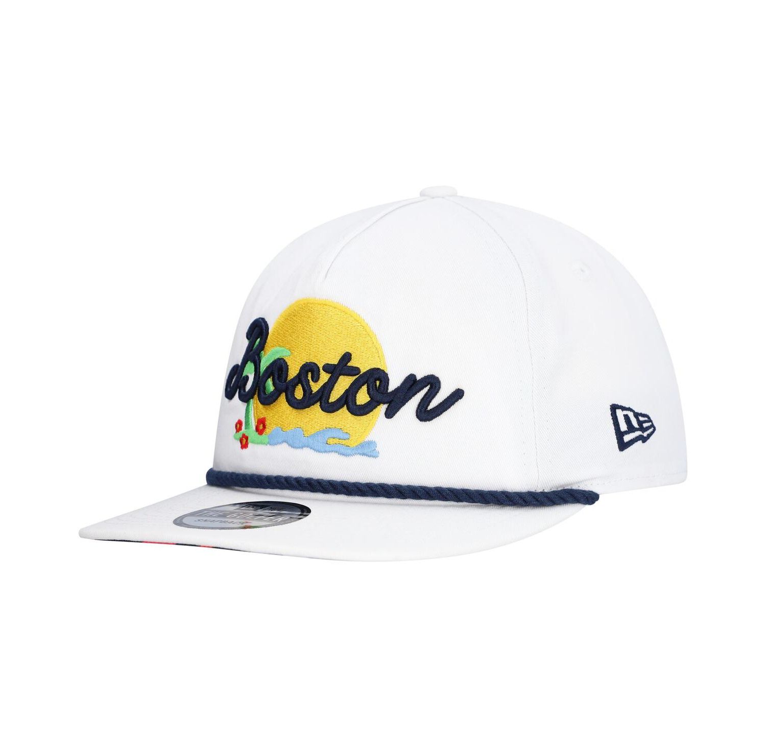 Men's White Boston Red Sox Paradise Golfer Adjustable Hat