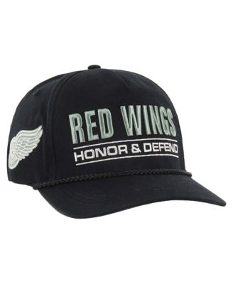 '47 Brand - 47 Brand Men's Black Detroit Red Wings OHT Military Appreciation Homeland Honor and Defend Hitch Adjustable Hat