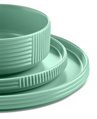 Aaden Textured 12 Pc. Dinnerware Set, Service for 4