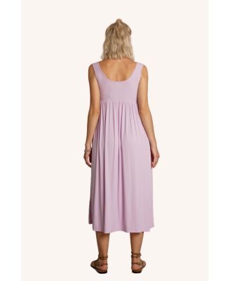 Maternity Ribbed Modal Henley Nursing Dress