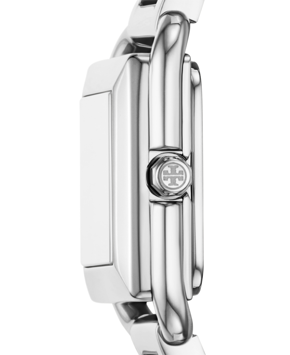 Tory Burch Women's The Kira Square Two-tone Stainless Steel Bracelet Watch 18mm In Multicolor