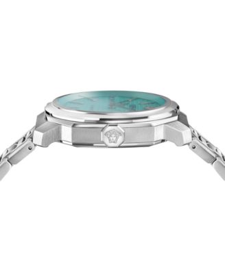 Men's Swiss Automatic Dylos Stainless Steel Bracelet Watch 42mm