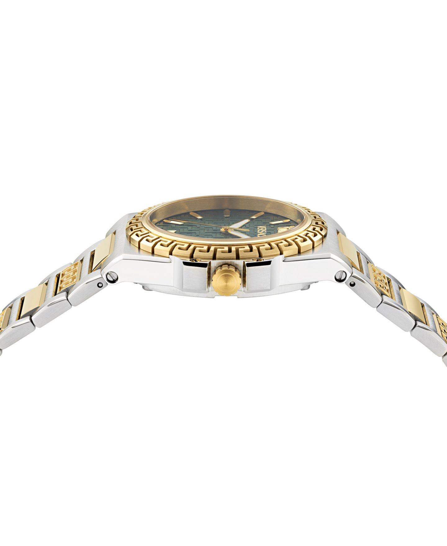 Женские часы Versace Swiss Greca Reaction Two-Tone Stainless Steel Bracelet Watch 38mm — фото 2