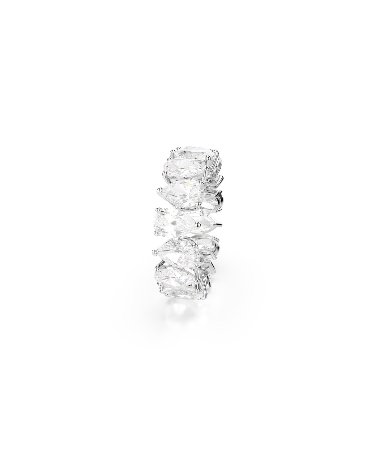 Swarovski Matrix Pear Cut Crystal Eternity Ring