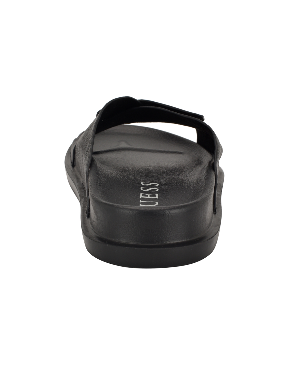 Guess Men's Vaton Strap Detail Slip On Sandals In Black