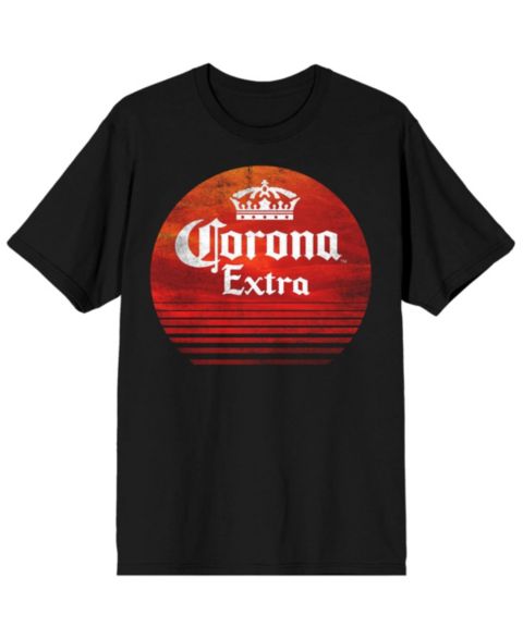 Мужская футболка Corona Big & Tall Extra Red Circle Black T-Shirt-6XL, цвет: Чёрный