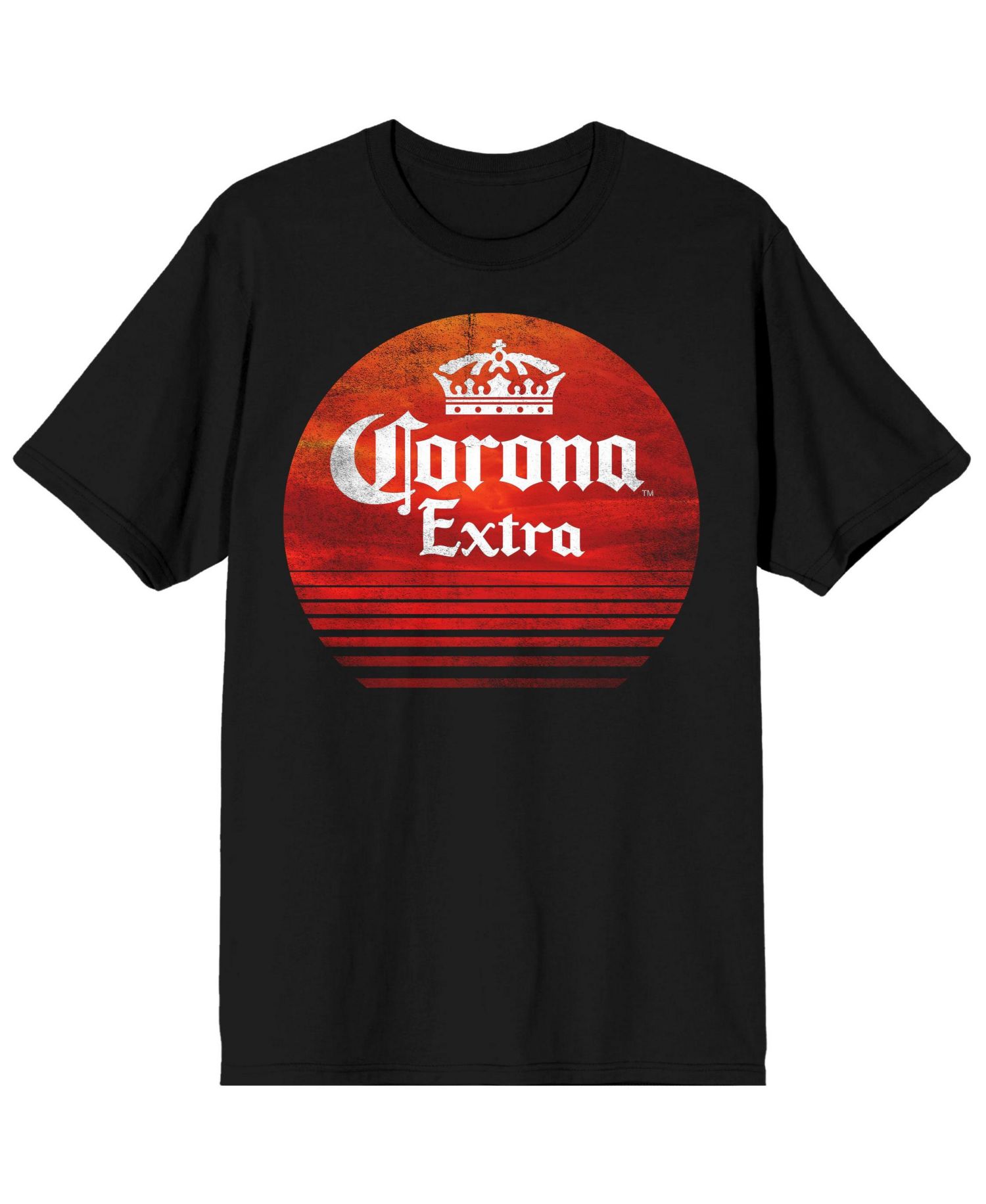 Big & Tall Extra Red Circle Black T-Shirt-6XL