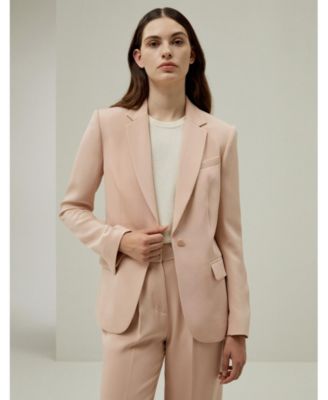 Women's Mahogany Rose Silk Blazer