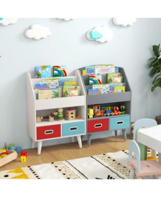 Kids Bookshelf with Open Compartment for Toddlers for Easy Access to Books and Toys