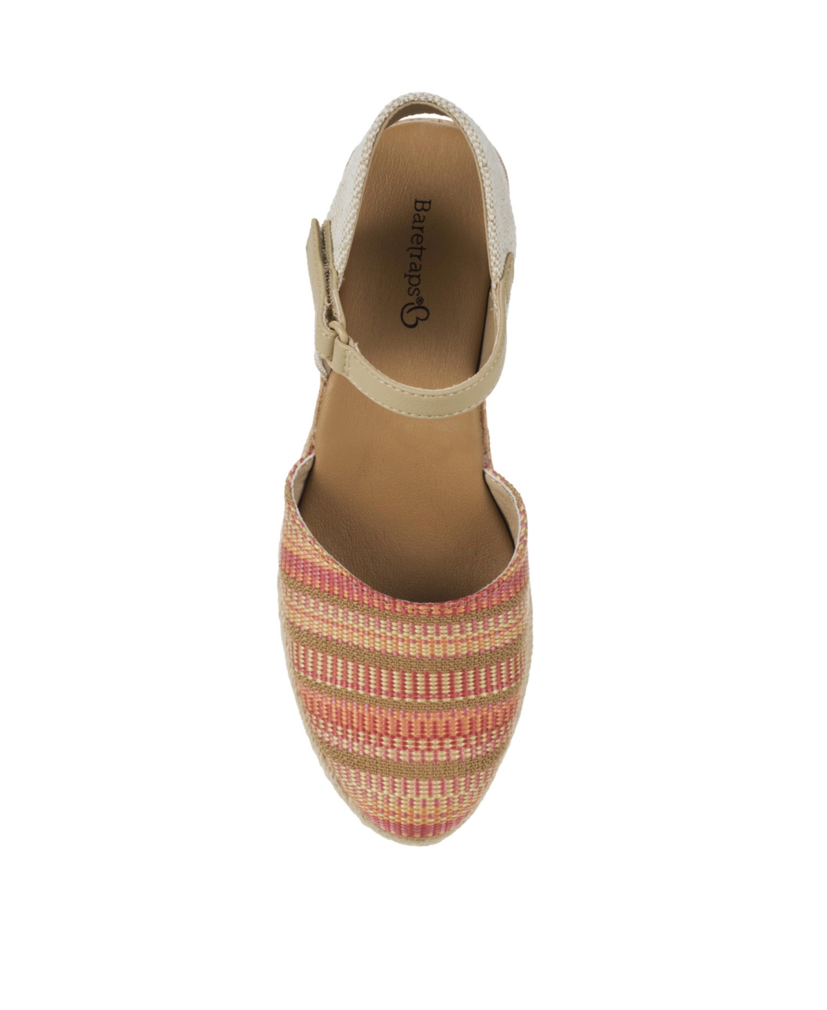 Baretraps Women's Alycia Closed Toe Wedge Sandals In Coral Multi