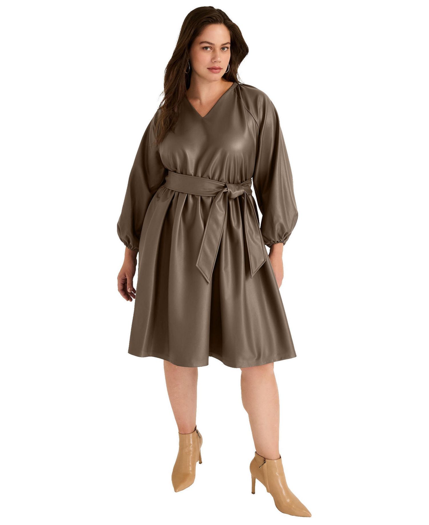 Women's June and Vie Faux Leather Dress