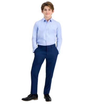 Big Boys Performance Stretch Button Down Dress Shirt