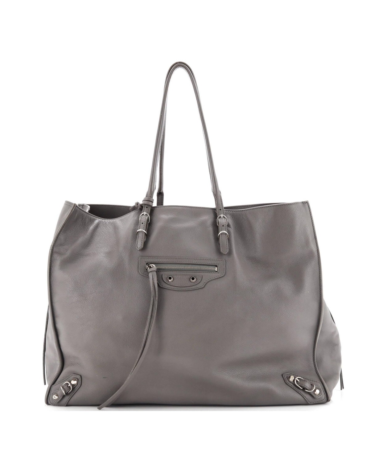 B4 Zip Around Tote Leather - Gray