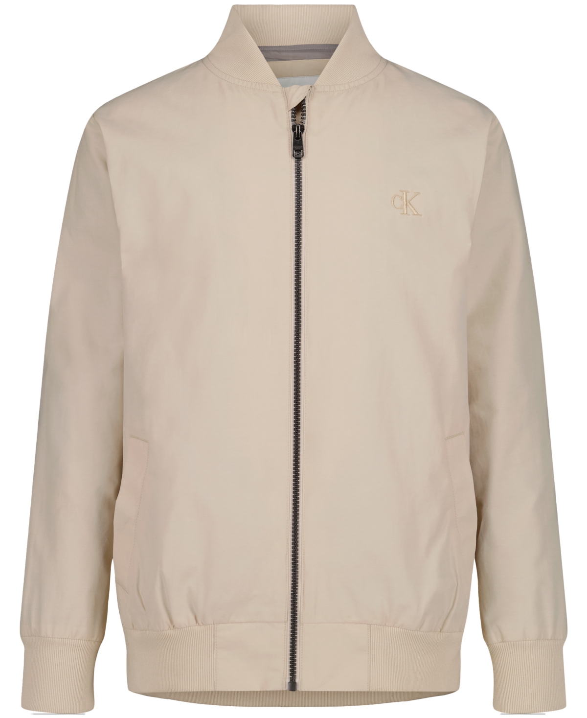 Calvin Klein Big Boys Light Bomber Jacket In Oatmeal