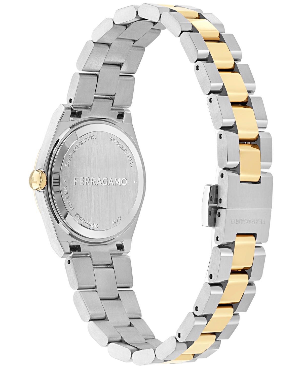 Ferragamo Women's Swiss Vega Upper East Two-tone Stainless Steel Bracelet Watch 28mm In Two Tone