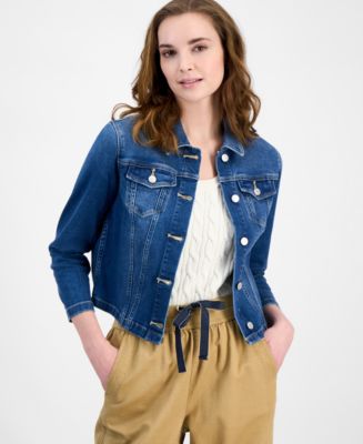 MEIAS WHITE DENIM KNIT JAKET 24SS