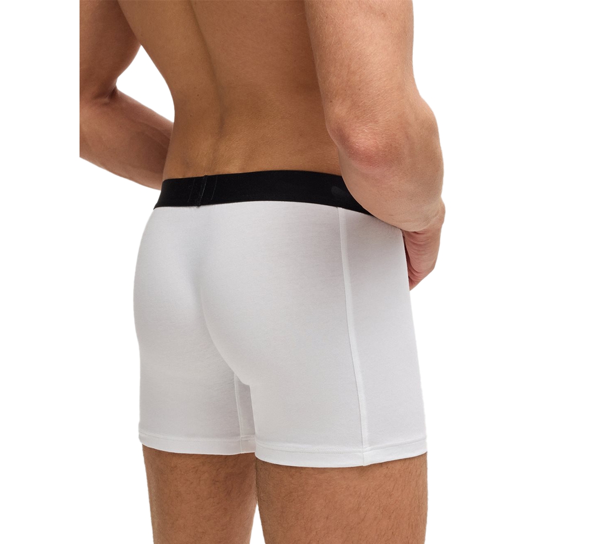 Shop Hugo Boss Men's 3-pack Logo Boxer Briefs In White
