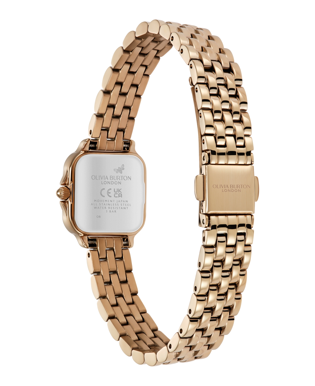 Olivia Burton Women's Grosvenor Mini Rose Gold Tone Bracelet Watch, 20mm In Rose Gold