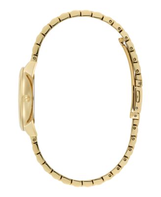Women's Honeycomb Ultra Slim Gold Tone Bracelet Watch, 28mm