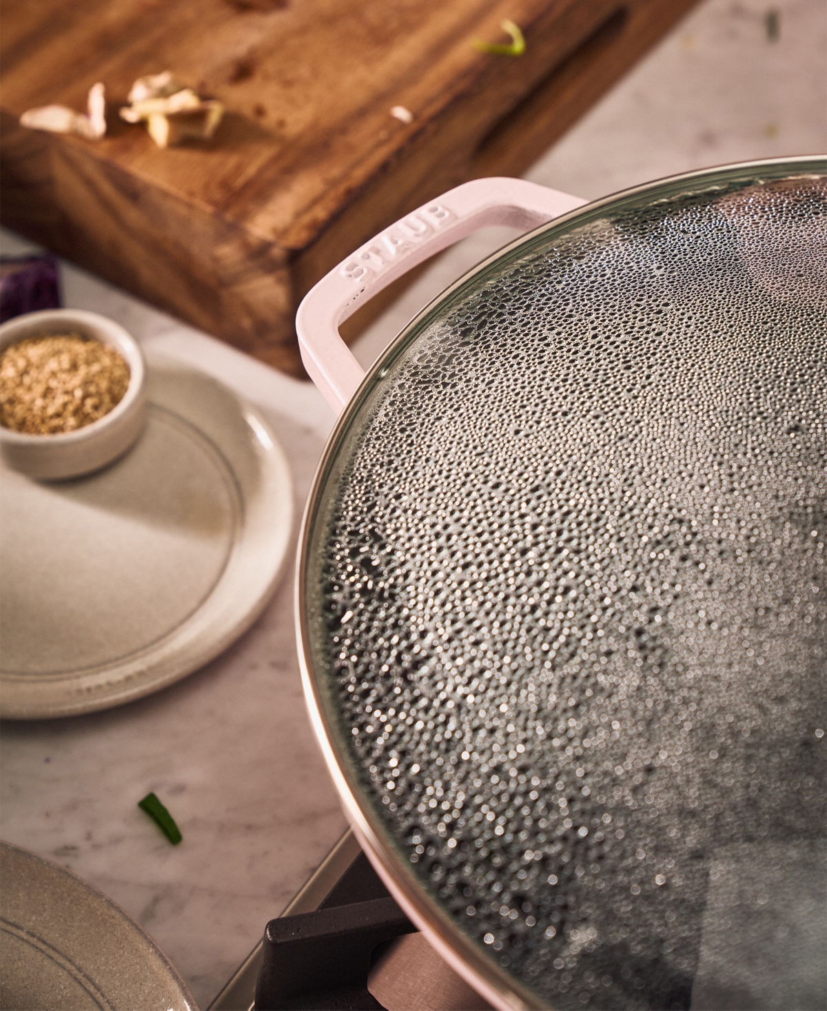 STAUB ENAMELED CAST IRON 4.5-QT. PERFECT PAN WITH LID 