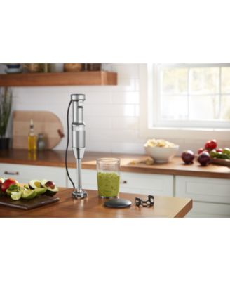 KitchenAid - Variable Speed Corded Hand Blender-Contour Silver