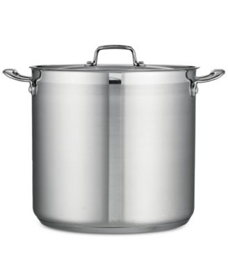 Tri-Ply Clad Stainless Steel 20-Qt. Covered Stock Pot