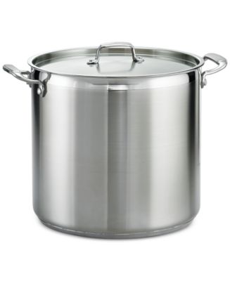 Tramontina Tri-Ply Clad Stainless Steel 24-Qt Round Stock Pot - Macy's