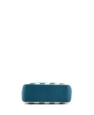 Pre-Owned Hermes 40 Cabas H en Biais Tote Tufted Motif Canvas with Leather