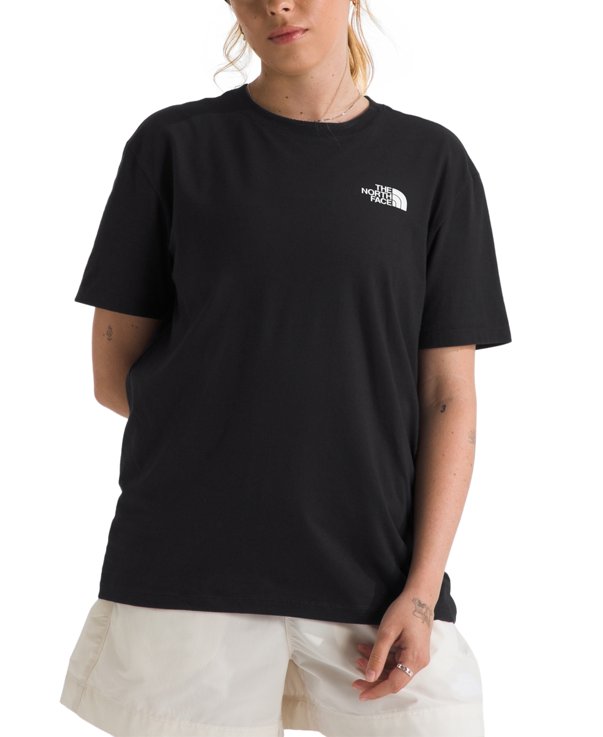 Shop The North Face Women's Short-sleeve Core Box Nse Tee In Tnf Black,tnf White