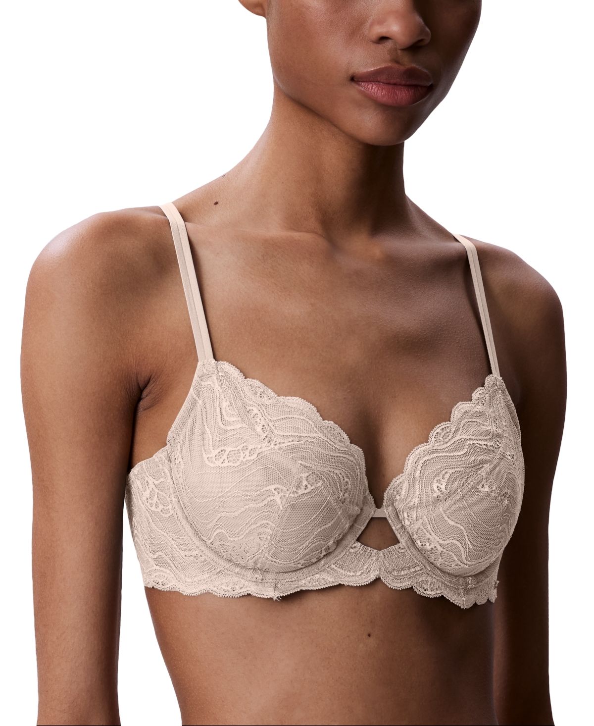 CALVIN KLEIN WOMEN'S SENSUAL STRETCH LACE UNLINED FULL-COVERAGE BRA QF8120 