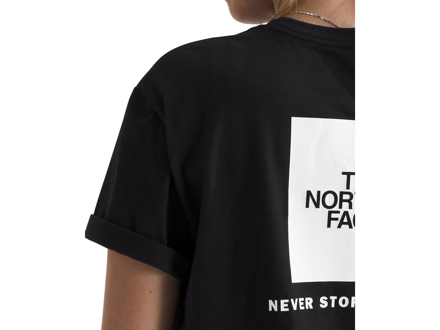 Женская футболка The North Face Short-Sleeve Core Box NSE, цвет: Чёрный / Белый — фото 3